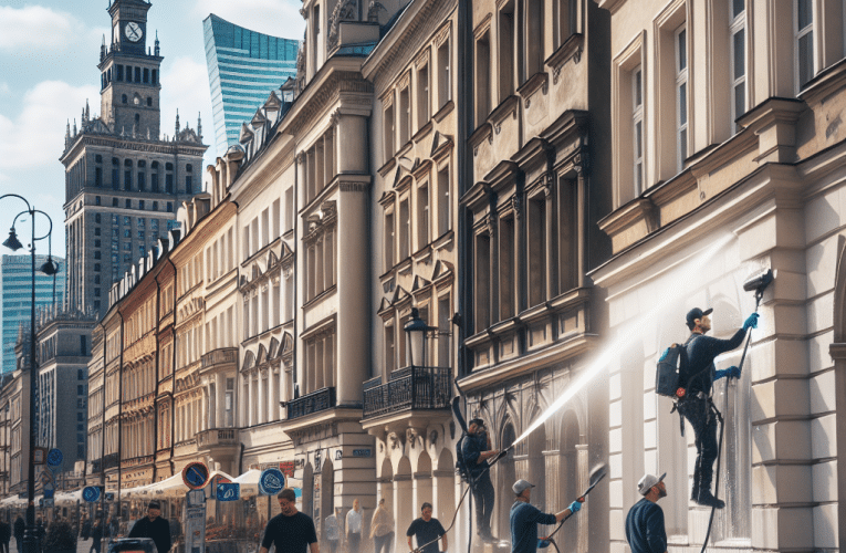 Mycie elewacji Warszawa – profesjonalne porady jak dbać o estetykę miejskich budynków
