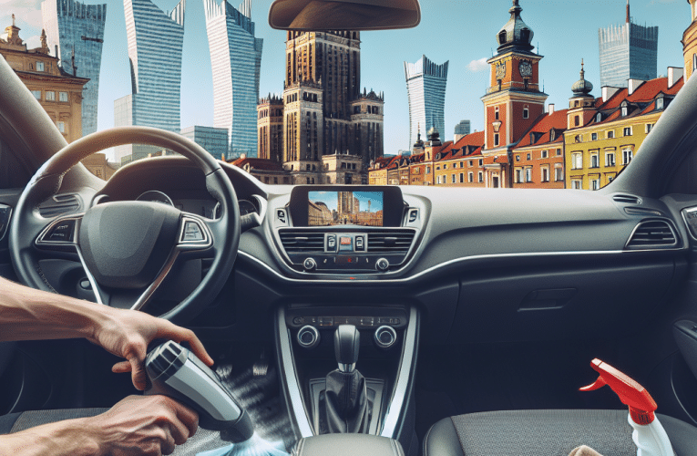 Czyszczenie wnętrza samochodu w Warszawie – poradnik krok po kroku dla każdego kierowcy