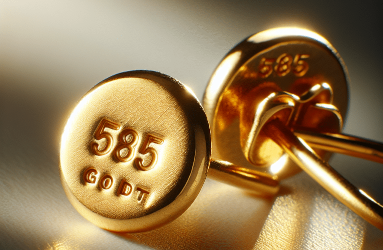 Złote kolczyki próby 585: Jak rozpoznać prawdziwe złoto i zainwestować mądrze?