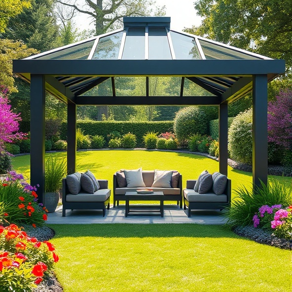 altana ogrodowa nowoczesna