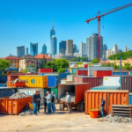 wynajem kontenera na gruz łódź