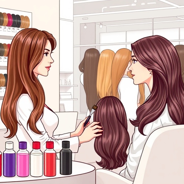 jak często farbować włosy u fryzjera