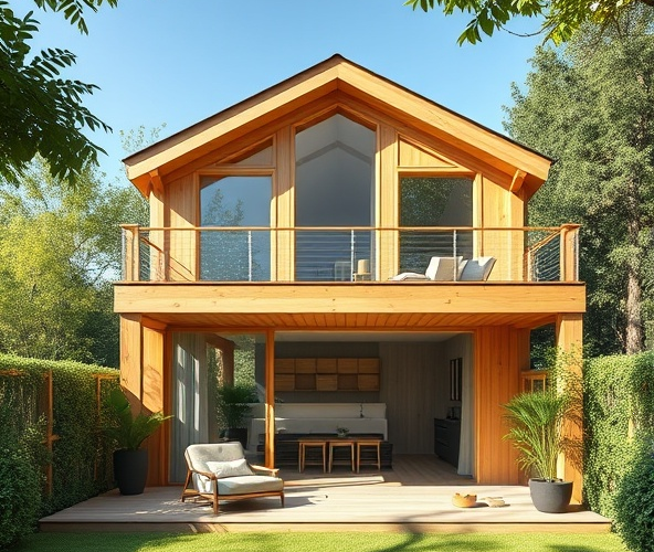 Jak zaprojektować i zrealizować energooszczędny dom szkieletowy 35m2 z antresolą, aby zapewnić komfort i funkcjonalność