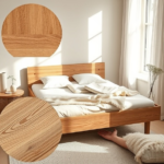 łóżka drewniane dębowe
