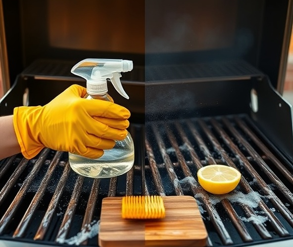 Czy domowy środek do czyszczenia grilla usunie przypalenia bez uszkodzeń?