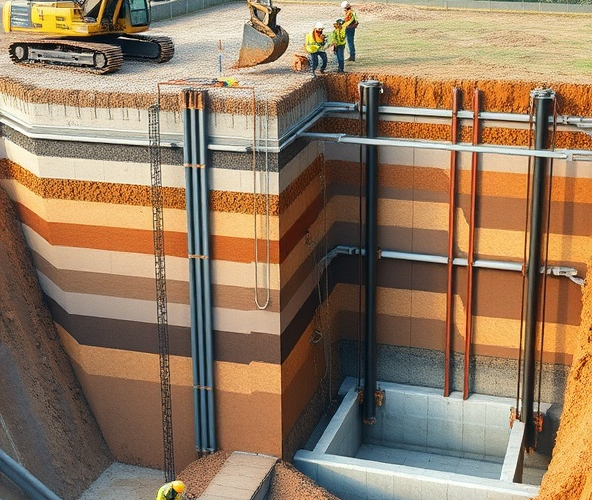 Kotwione czy wolnostojące grodzice stalowe do wykopu pod dom?