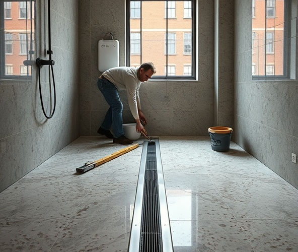 Jak wykonać trwałe lastryko w Łodzi przy prysznicu bez brodzika?