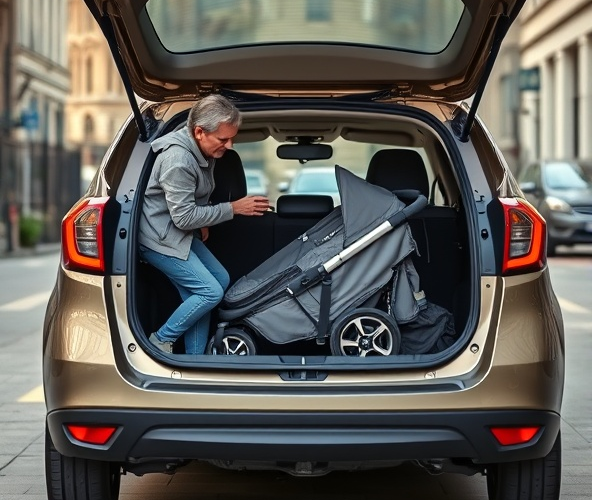 Spacerówka dla rodziców w hatchbacku: jak zmieścić bez demontażu?