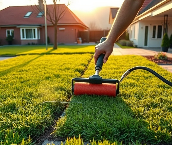 Jak ułożyć trawę z rolki w Bielsku-Białej, aby uniknąć bąbli i nieestetycznych przesunięć?