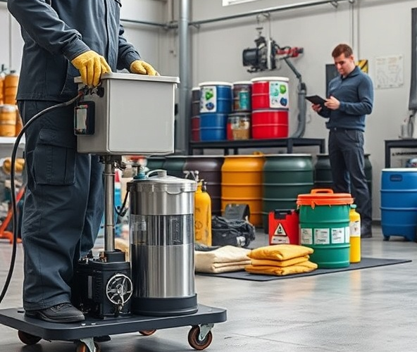 Utylizacja odpadów ropopochodnych: jak obniżyć koszty dla warsztatów?