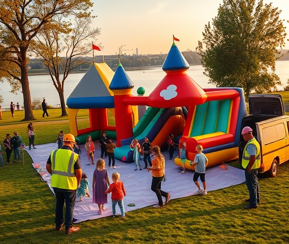 Gdzie wynająć dmuchańce w mazowieckim z montażem i ubezpieczeniem?