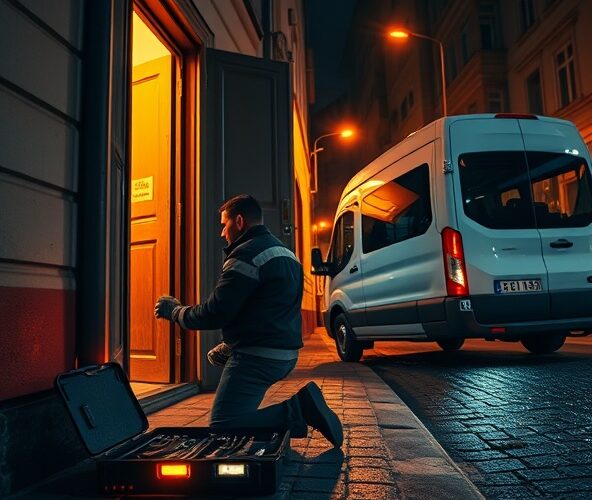 Jaki jest koszt nocnego otwarcia drzwi przez ślusarza w Czeladzi?