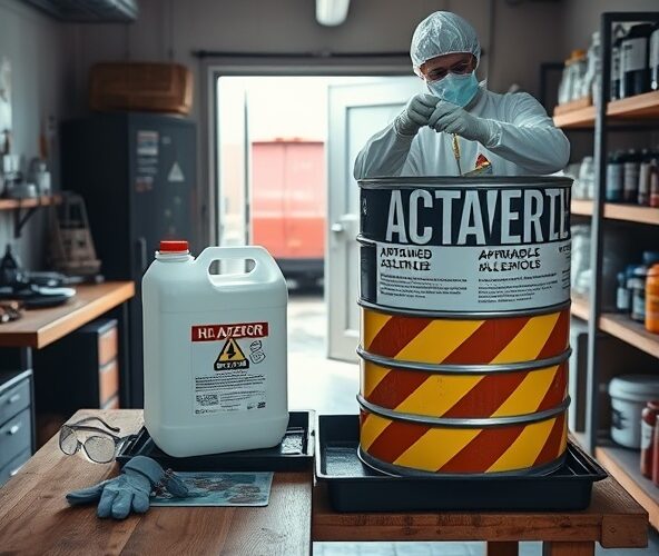 Gdzie legalnie zutylizować resztki acetonu 5l w małym warsztacie?