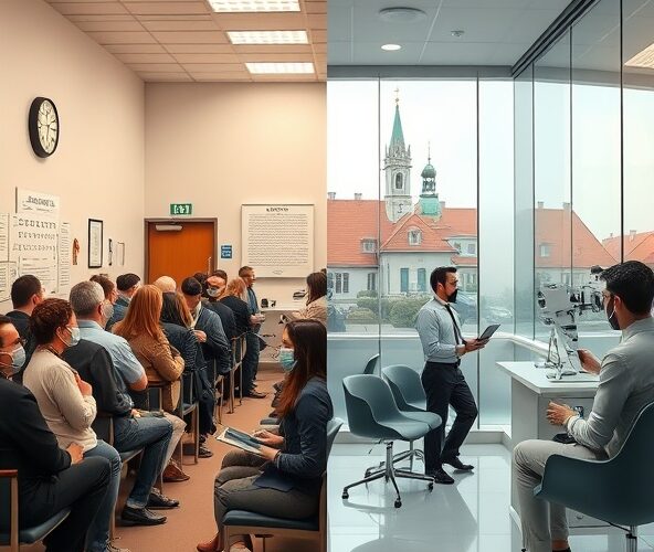 NFZ czy prywatnie: gdzie badanie wzroku w Olkuszu najszybciej?