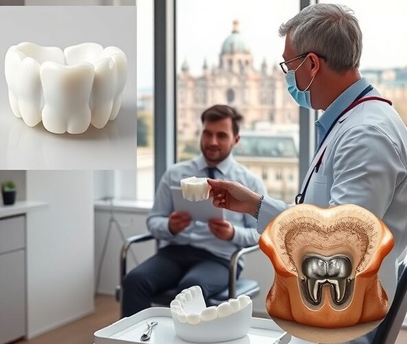 Korony zębowe w Warszawie przy bruksizmie: cyrkon czy metal-ceramika?