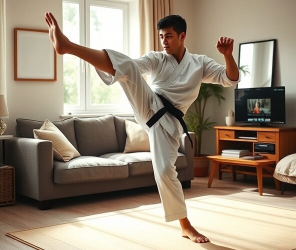 Jak trenować mawashi-geri w kyokushinie w domu dla początkujących?