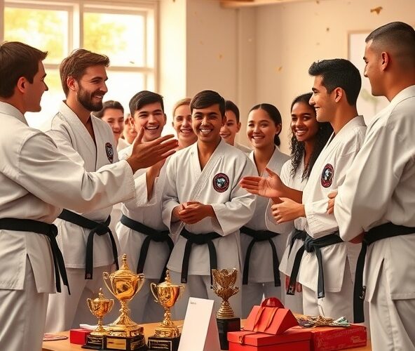 Jakie nagrody w programie poleceń przyciągną uczniów kyokushin karate?