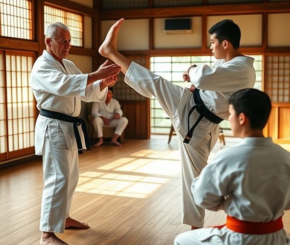 Jak początkujący trener kyokushin karate usprawni naukę kopnięć?