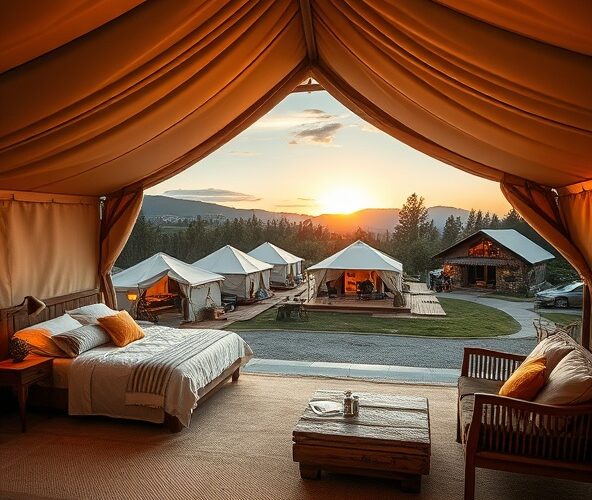 Czy luksusowe namioty glampingowe zwrócą się w pensjonacie w 2 sezony?