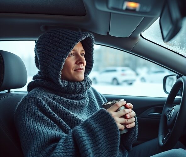 Czy ponczo samochodowe merino sprawdzi się przy –10°C na postoju?