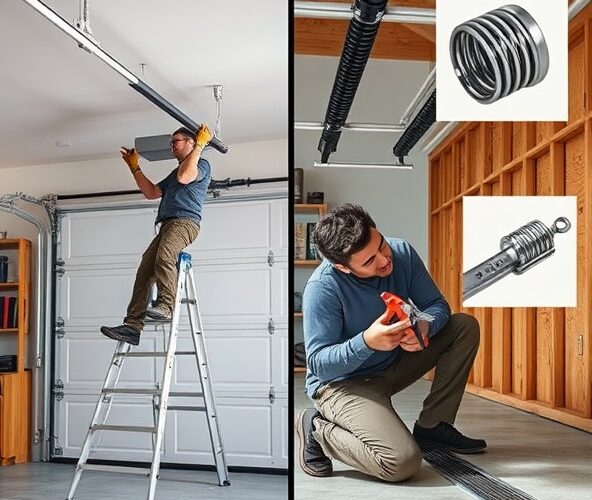 Sprężyny garażowe skrętne czy naciągowe: co łatwiej wymienić samemu?