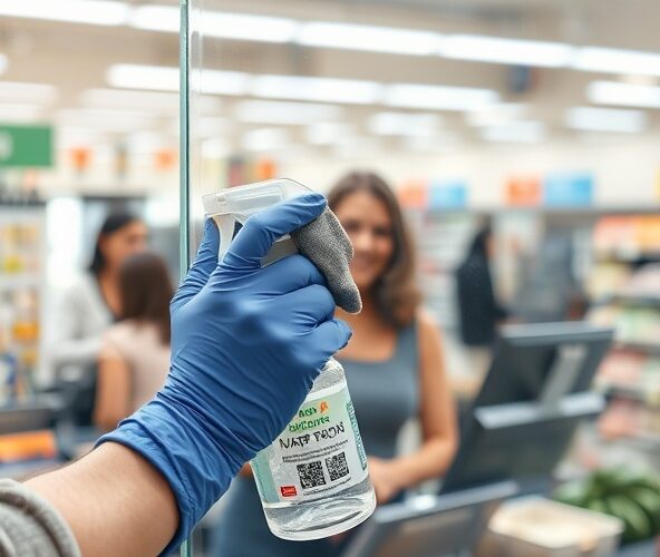 Jak czyścić ściankę z plexi w sklepie spożywczym bez uszkodzeń?