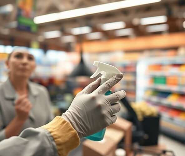 Jak czyścić ściankę z plexi w sklepie spożywczym bez uszkodzeń?