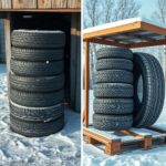 czy opony można przechowywać na dworze