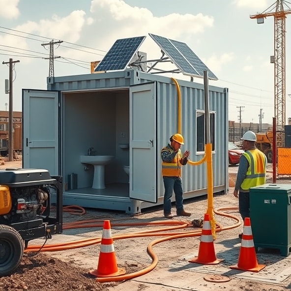 kontener biurowy z zapleczem sanitarnym