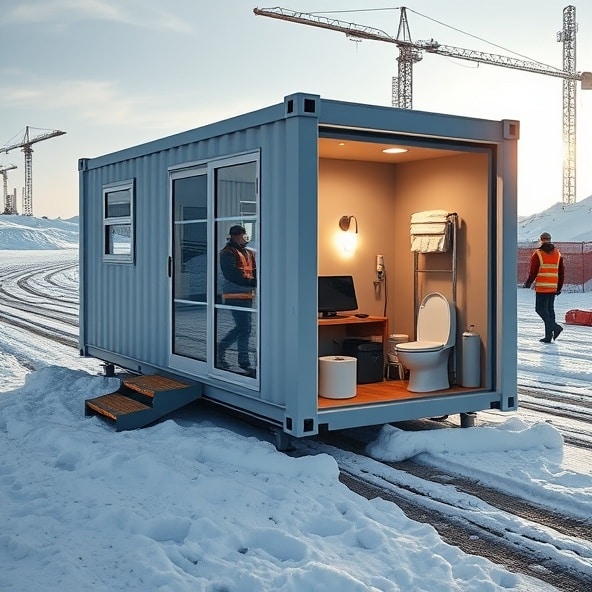 kontener biurowy z zapleczem sanitarnym