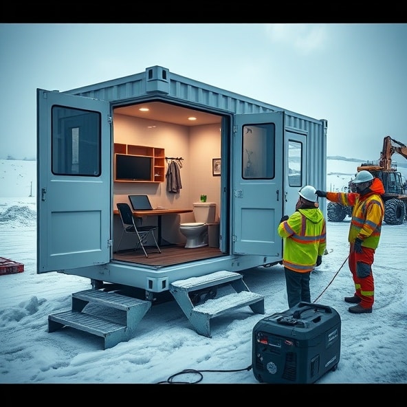 kontener biurowy z zapleczem sanitarnym