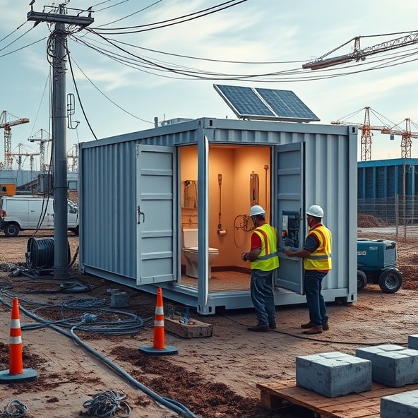 kontener biurowy z zapleczem sanitarnym