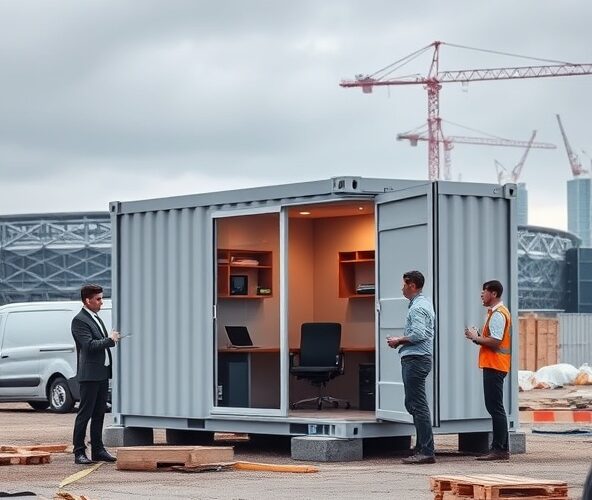 Ile kosztuje wynajem kontenera biurowego 6×2,4 m w Katowicach?