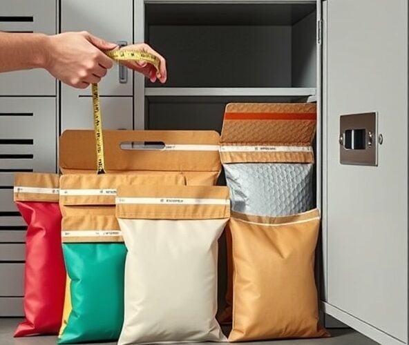 Jak dobrać koperty z folią bąbelkową pod gabaryty Paczkomatów?