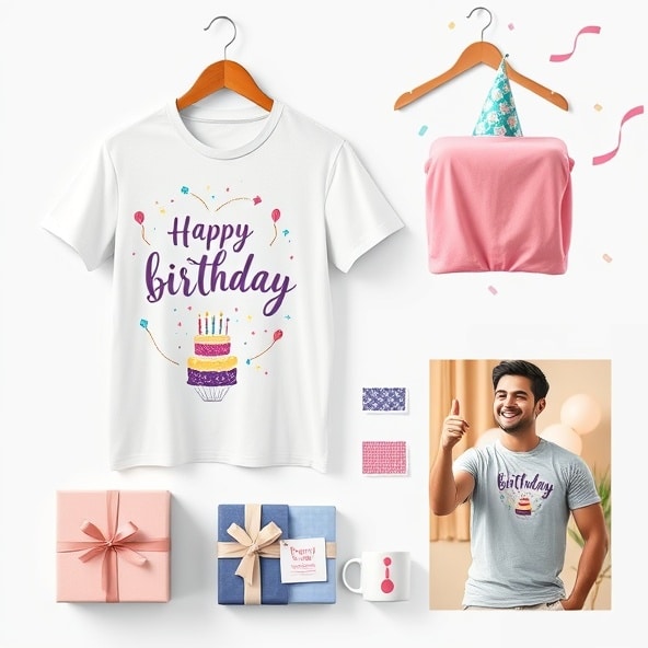 koszulka z nadrukiem urodziny