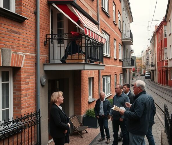 Czy wspólnota może karać za montaż markizy balkonowej w Warszawie?