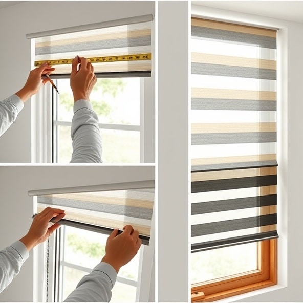 montaż rolety dzień noc