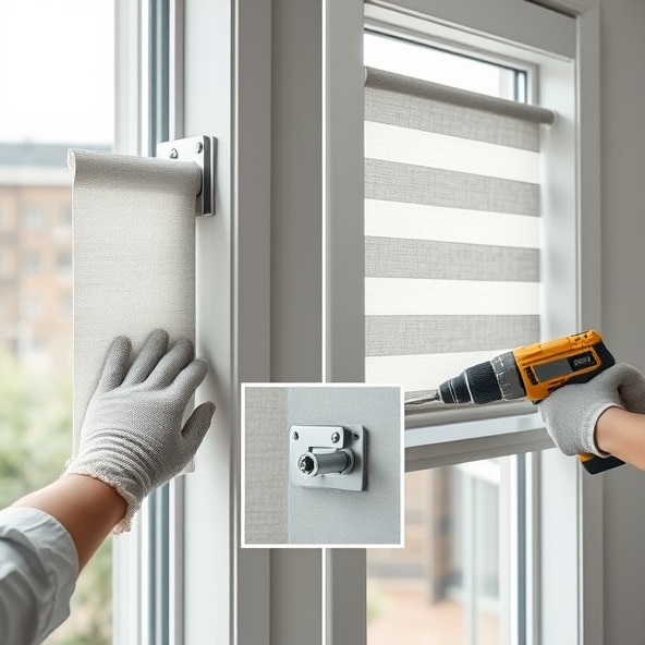 montaż rolety dzień noc