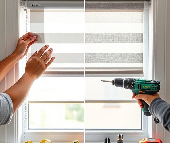 Montaż rolety dzień-noc na PCV — taśma VHB czy na wkręty?