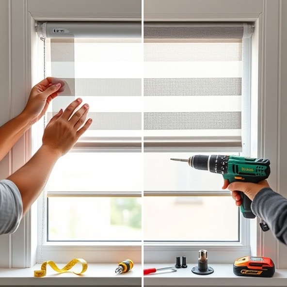 montaż rolety dzień noc