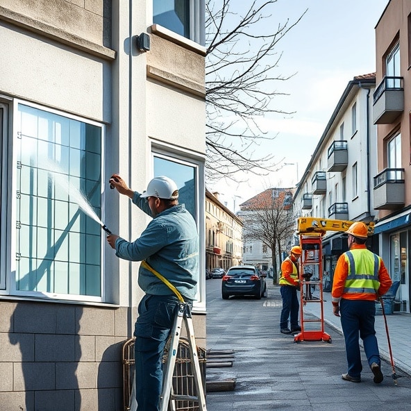 mycie elewacji janki