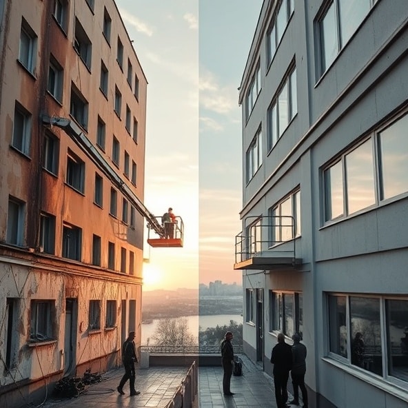 mycie elewacji warszawa