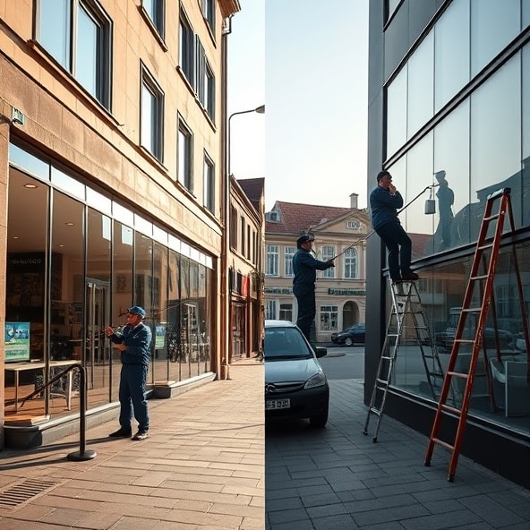 mycie witryn chorzów