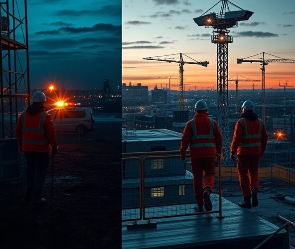 Jaką ochronę budowy w Warszawie wybrać: patrol nocny czy wieża CCTV?