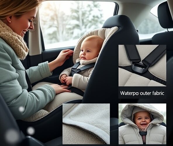Jak wybrać otulacz do fotelika samochodowego na zimę?