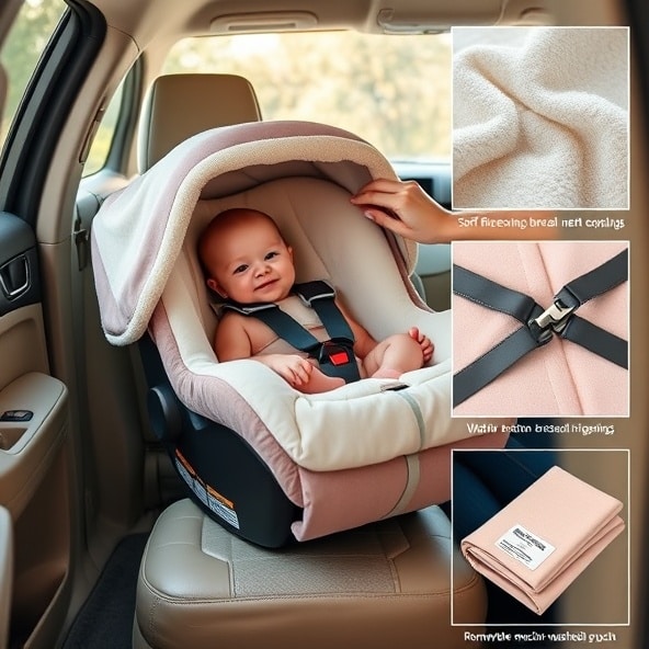 otulacz do fotelika samochodowego