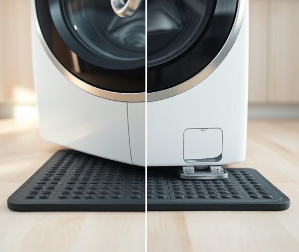 Czy płyta wibroizolacyjna pod pralkę na panelach ograniczy skakanie?