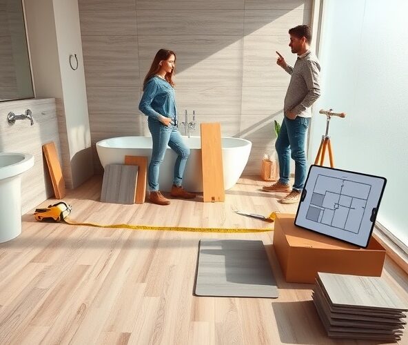 Ile zapasu paneli winylowych do łazienki zamówić na remont?