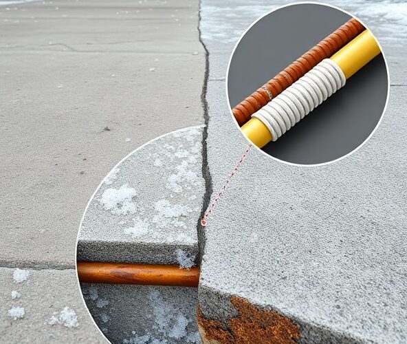 Czy pręty kompozytowe w podjeździe betonowym wytrzymają sól?