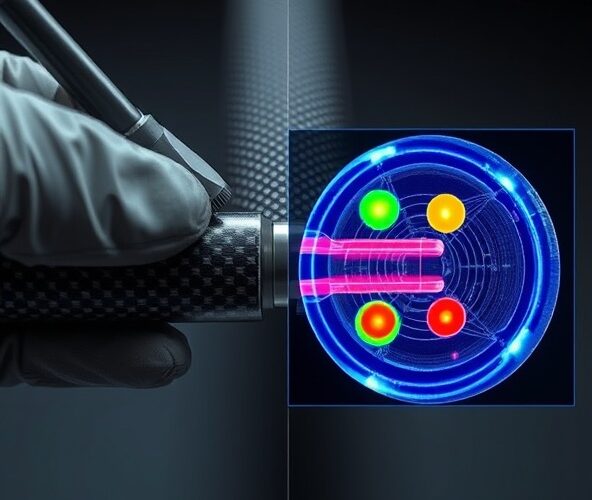 Jak ocenić poprawność złącza prętów węglowych bez niszczenia?